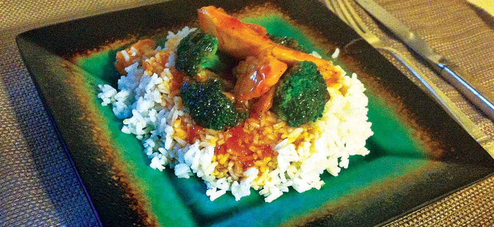 Sweet & Sour Chicken Over Rice