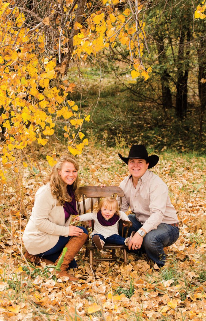 Austin Wahlert, with wife, Justine and daughter, Reagan, Rodeo News, ProFile