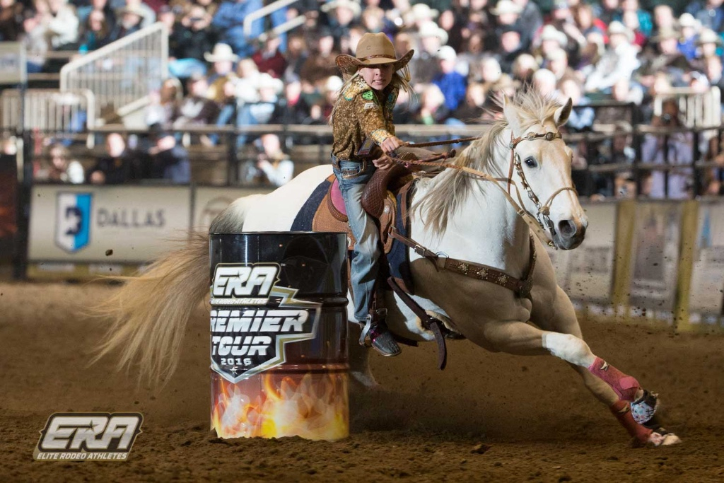 10-year-old Chamberlain leads Race to Dallas in ERA Premier Tour Barrel Racing