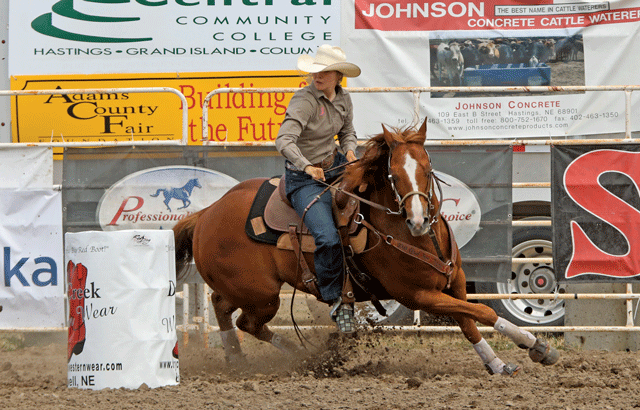 A Streak of Fling Sired Horses Take 1st & 2nd in Barrels at the Nebraska High School Finals!